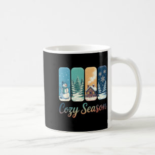 Gemütliche Winter-Wunderland-Hütte Schneemann Schn Kaffeetasse