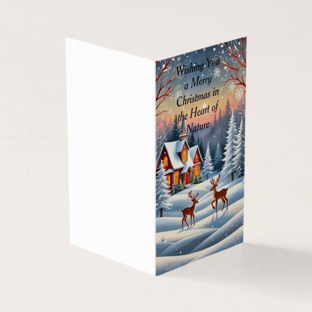 Gemütliche Winterhütte (Vorderseite)