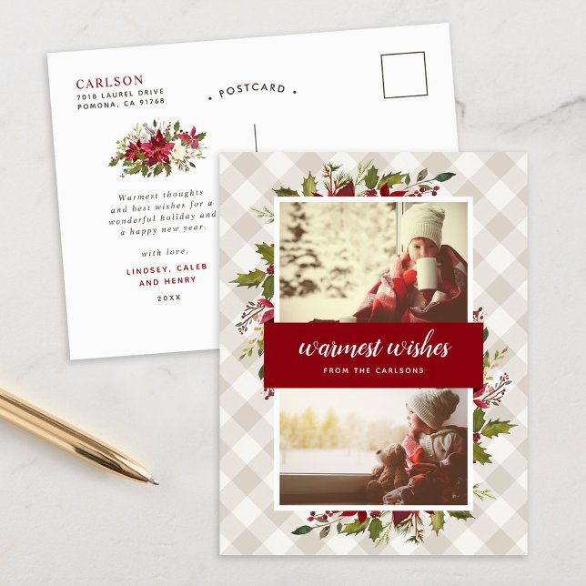 Gemütliche Winterlandschaft 2 Foto Feiertagspostkarte (Von Creator hochgeladen)