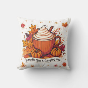 Gemütliche Wohngestaltung Herbst Pumpkin Gewürz Kissen