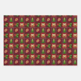 Gemütliche Zuhause Rustikale Weihnachten Geschenkpapier Set