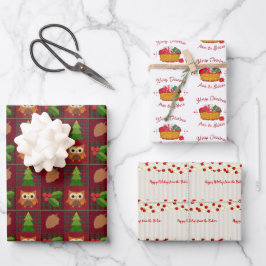 Gemütliche Zuhause Rustikale Weihnachten Geschenkpapier Set