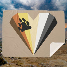 Gemütlicher Bärenpride Sherpa Blanket Sherpadecke