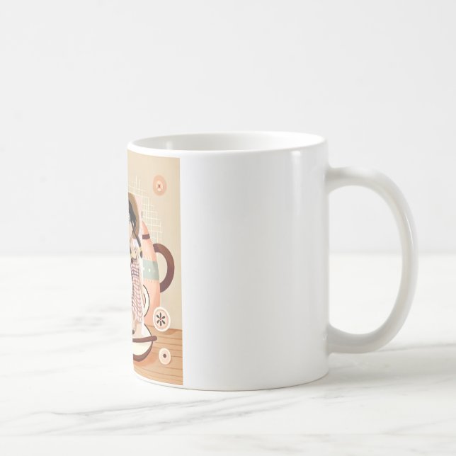 Gemütlicher Cartoon Tee Set für Teeliebhaber - Mod Kaffeetasse (Rechts)