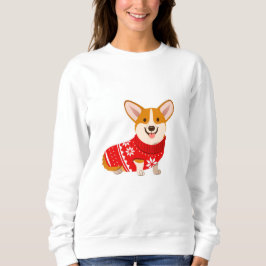 Gemütlicher Corgi-Sweater Sweatshirt