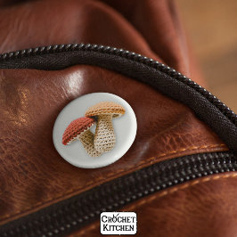 Gemütlicher Cottage core Crochet Pilz-Pilar Garden Button