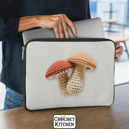 Gemütlicher Cottage core Crochet Pilz-Pilar Garden Laptopschutzhülle