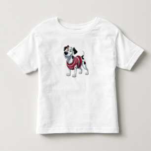 Gemütlicher Dalmatiner in einem gemütlichen Pullov Kleinkind T-shirt