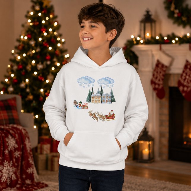 Gemütlicher Feiertags-Kinderpullover-Sweatshirt Hoodie (Von Creator hochgeladen)