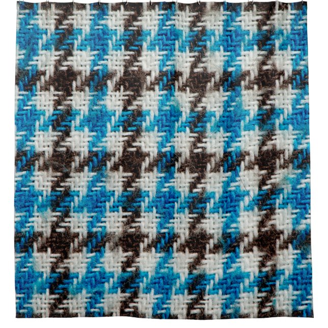 Gemütlicher Flanellstoff, texturaler Hintergrund. Duschvorhang (Vorderseite)
