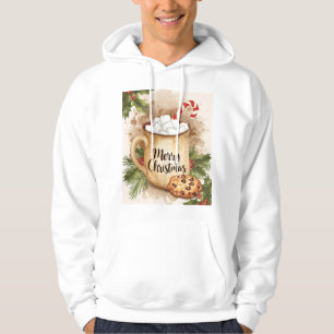 Gemütlicher froher Weihnachts-Stechpalmen-Keks war Hoodie