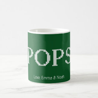 Gemütlicher gestrickter PAPA Weihnachten Kaffeetasse