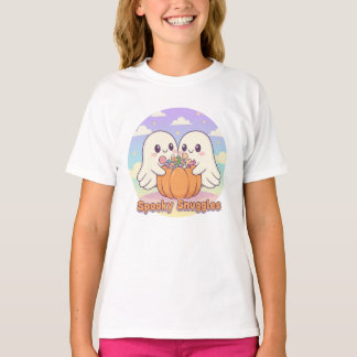 Gemütlicher Ghosts & Candy Halloween T - Shirt - N