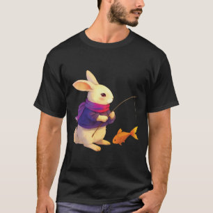 Gemütlicher Hase Fischer T-Shirt