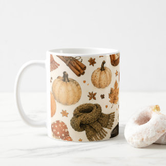Gemütlicher Herbst Halloween Kürbis Gewürz Fall Pi Kaffeetasse