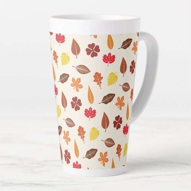 Gemütlicher Herbst-Herbstlaub Milchtasse (Rechte Ecke)