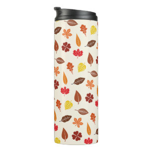 Gemütlicher Herbst-Herbstlaub Thermosbecher