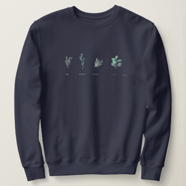 Gemütlicher Herbst Pflanze Garten Strick Top (Design vorne)