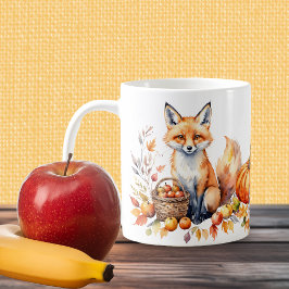Gemütlicher Herbstfox Kaffeetasse