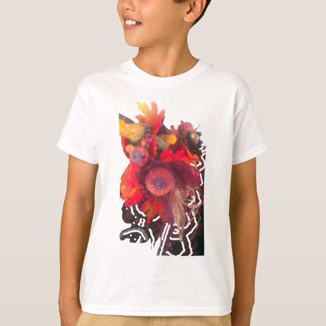 Gemütlicher Herbstgarten - Herbstdekor und Geschen T-Shirt (Vorderseite)