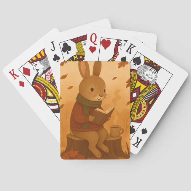 Gemütlicher Herbstsonntag Spielkarten (Rückseite)