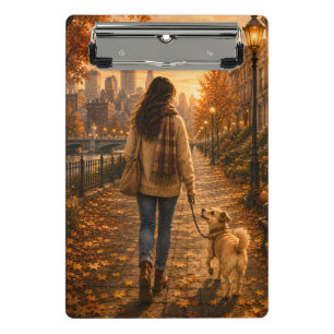 Gemütlicher Herbstspaziergang mit meiner besten Fr Mini Klemmbrett