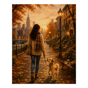 Gemütlicher Herbstspaziergang mit meiner besten Fr Poster