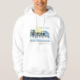 Gemütlicher Hoodie mit 100-jähriger Feier Grafik