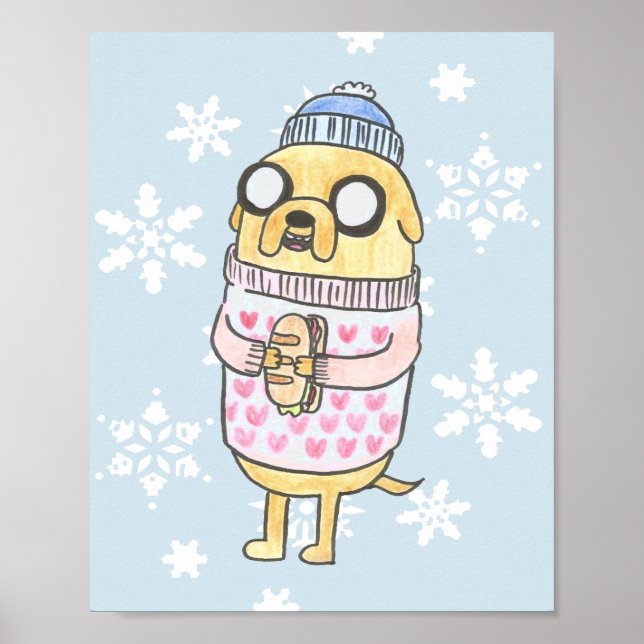 Gemütlicher Hund Poster (Vorne)