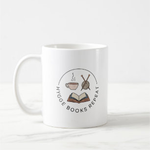 Gemütlicher Hygge Teacup und Minimalistischer Book Kaffeetasse