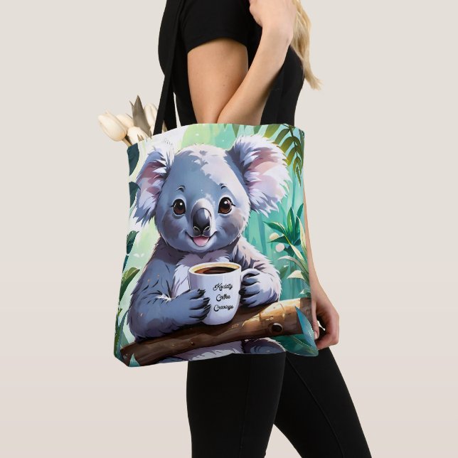 Gemütlicher Jungle Koala-Kaffee Tasche (Von Nahem)