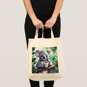 Gemütlicher Jungle Koala-Kaffee Tragetasche
