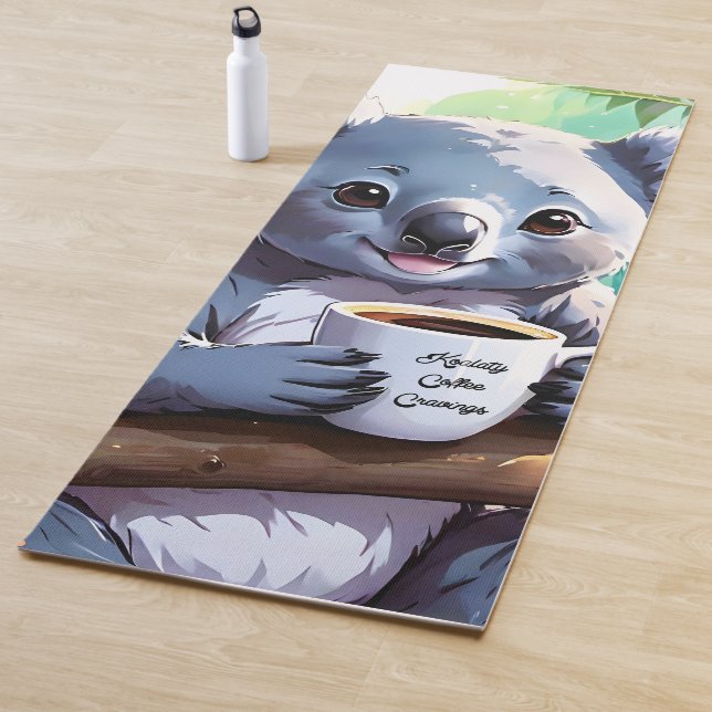 Gemütlicher Jungle Koala-Kaffee Yogamatte (Beispiel)