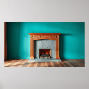 Gemütlicher Kamin Poster