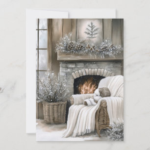 Gemütlicher Kamin Weihnachten