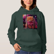 Gemütlicher Katzenstil mit Hoodie