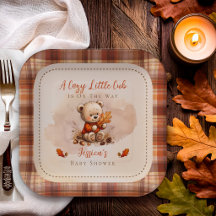 Gemütlicher kleiner Bär-Herbst-Teddybär-Baby-Party
