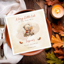 Gemütlicher kleiner Bär-Herbst-Teddybär-Baby-Party