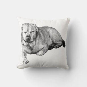 Gemütlicher Labrador für das Sofa Kissen