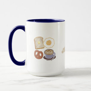 Gemütlicher, langsamer Morgen Frühstücksbecher Tasse