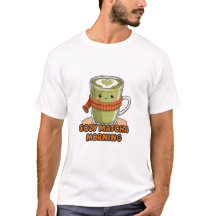 Gemütlicher Matcha Morgen Süßer Herbst Grüner Tee