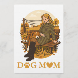 Gemütlicher Moment der Hunde-Mama mit ihrem Beglei Einladung