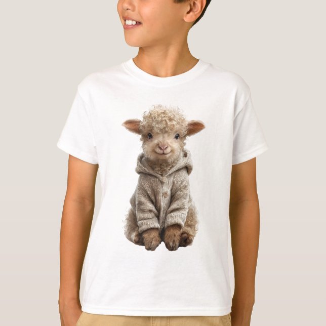 Gemütlicher Pullover Baby Lamm Kinder (Vorderseite)