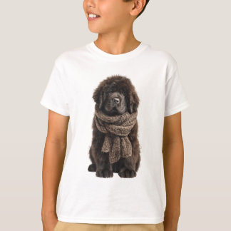 Gemütlicher Schal Fluffiger Newfie Kinder T-Shirt