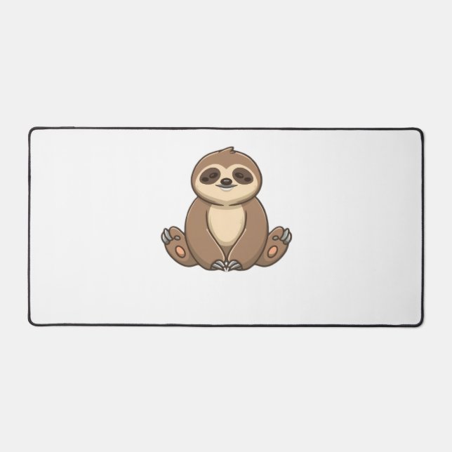 Gemütlicher Sloth Classic T - Shirt Schreibtischunterlage (Vorderseite)