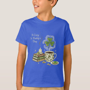 Gemütlicher St. Paddy's Day Irish Coffee und Vinta T-Shirt