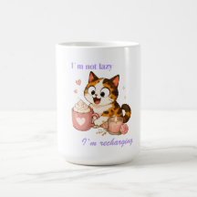 Gemütlicher süßer dreifarbiger Katzenkaffee - Ich