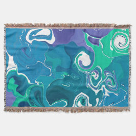 Gemütlicher Throw Blanket Marmor Stil. Decke