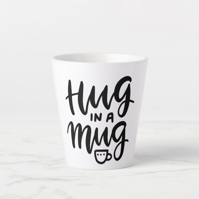 Gemütlicher und herzlicher Kaffeebecher Milchtasse (Vorderseite)