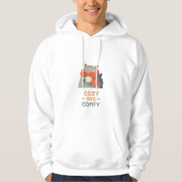 Gemütlicher und komfortabler Cat Orange Scarf Wint Hoodie